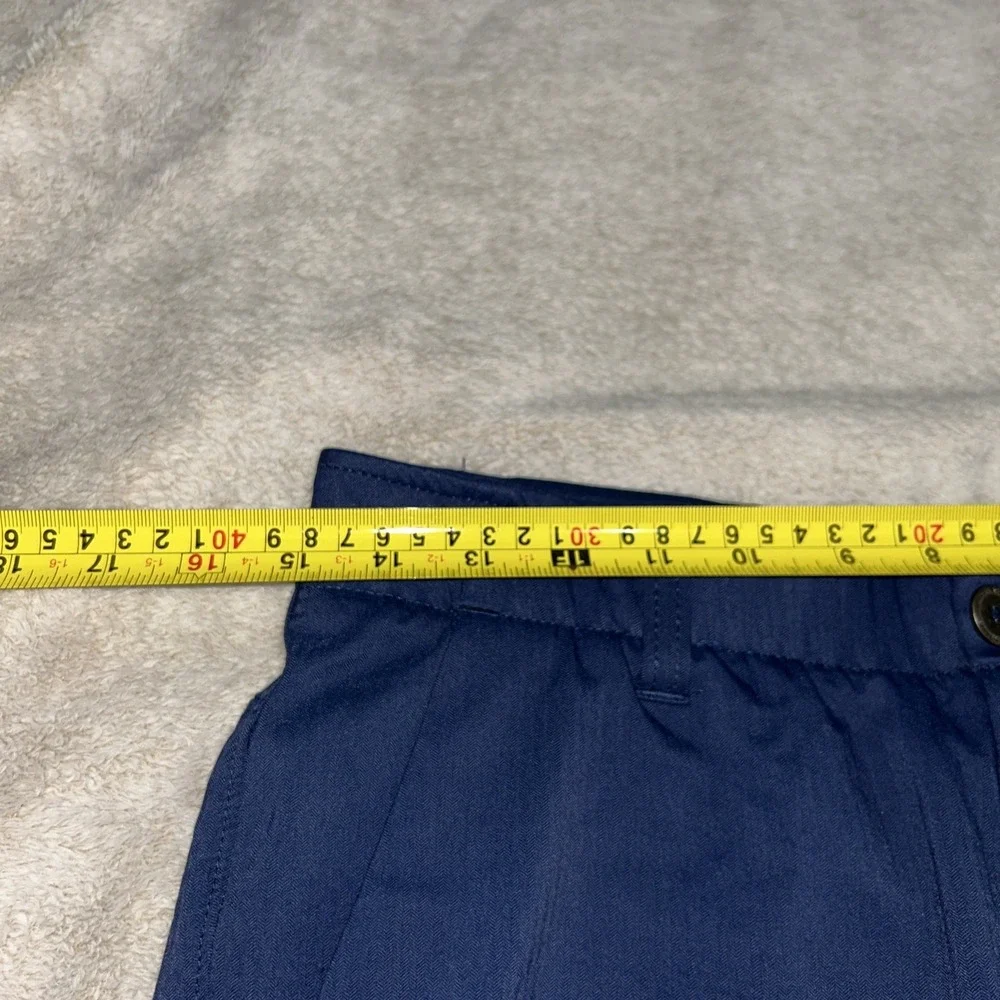 Under Armour Golf Shorts Blue Performance Stretch Flat Front Mens Size 30 x 9